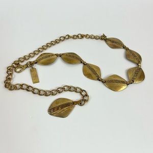 Vintage Bohemians New York Studio Gold Tone Statement Belt